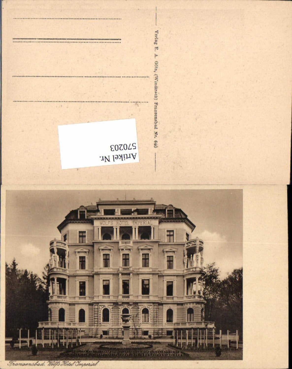 Alte Ansichtskarte – Old Postcard