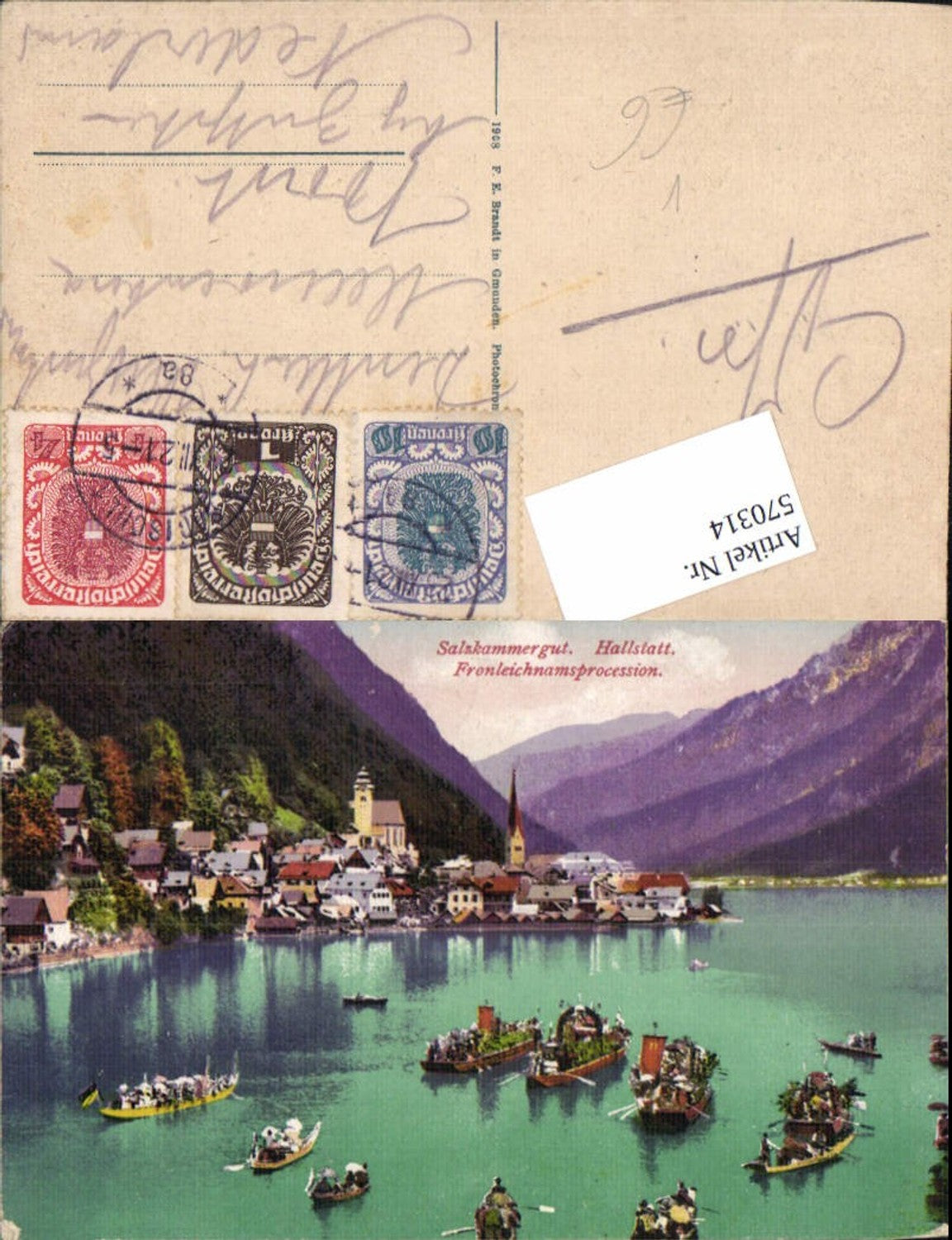 570314,Hallstatt Fronleichnamsprozession pub Brandt