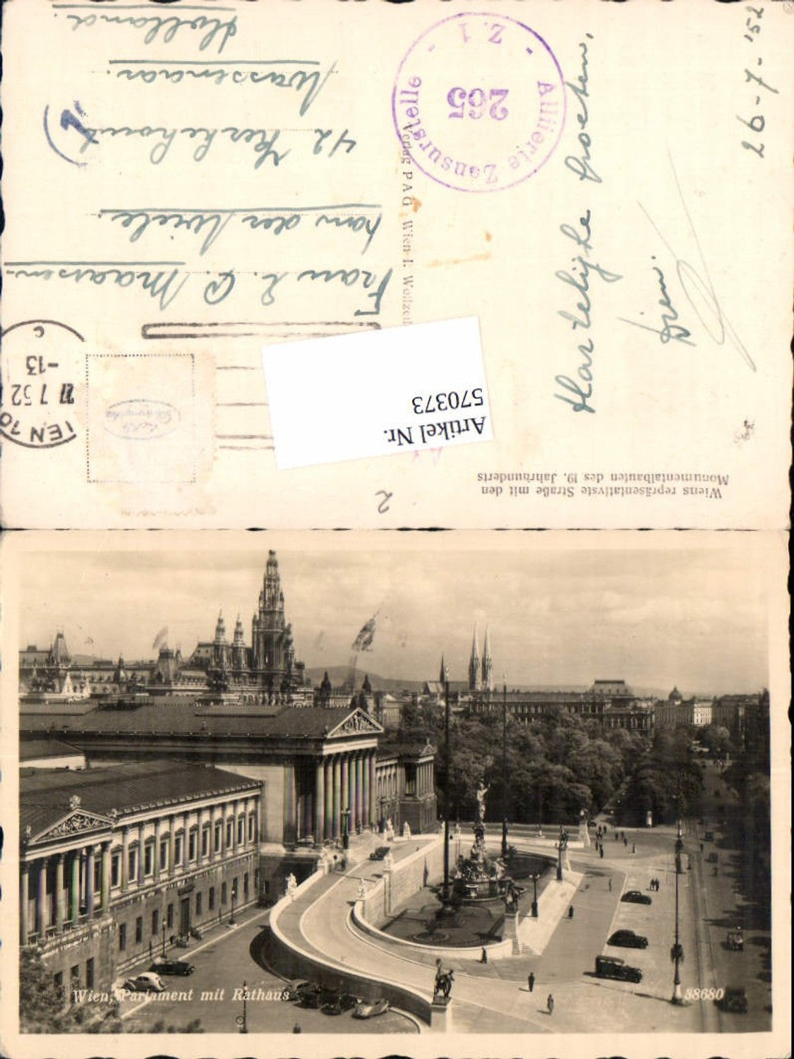 Alte Ansichtskarte – Old Postcard