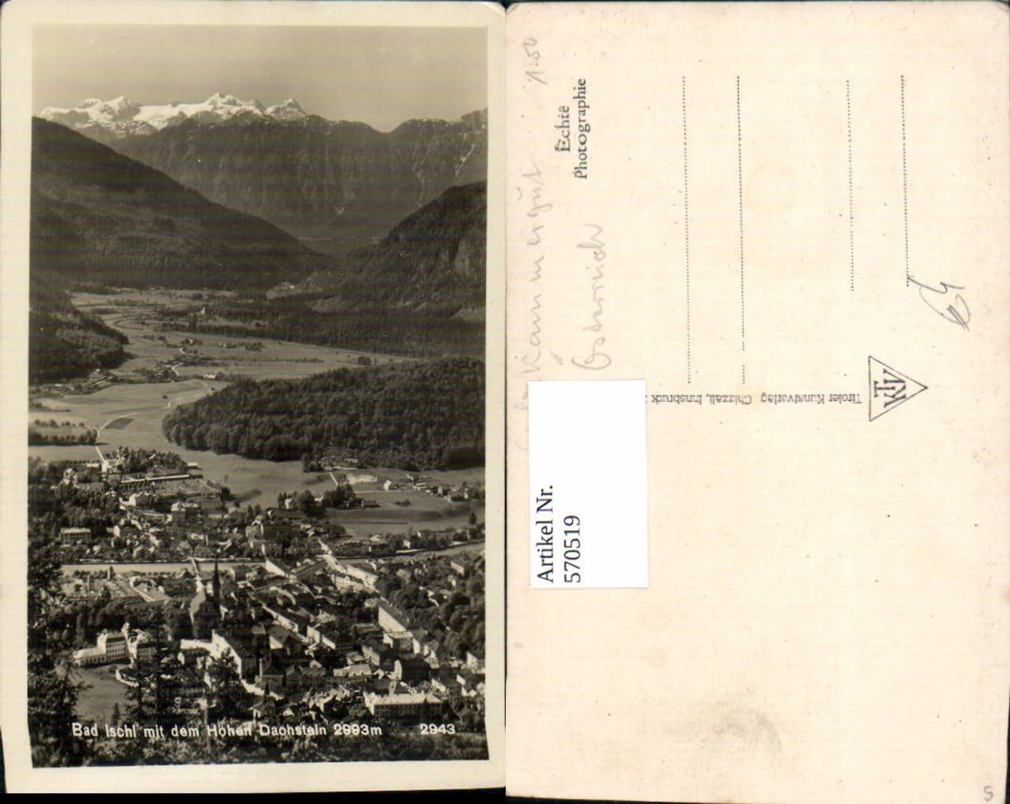 570519,Foto Ak Bad Ischl m. d. Hohen Dachstein