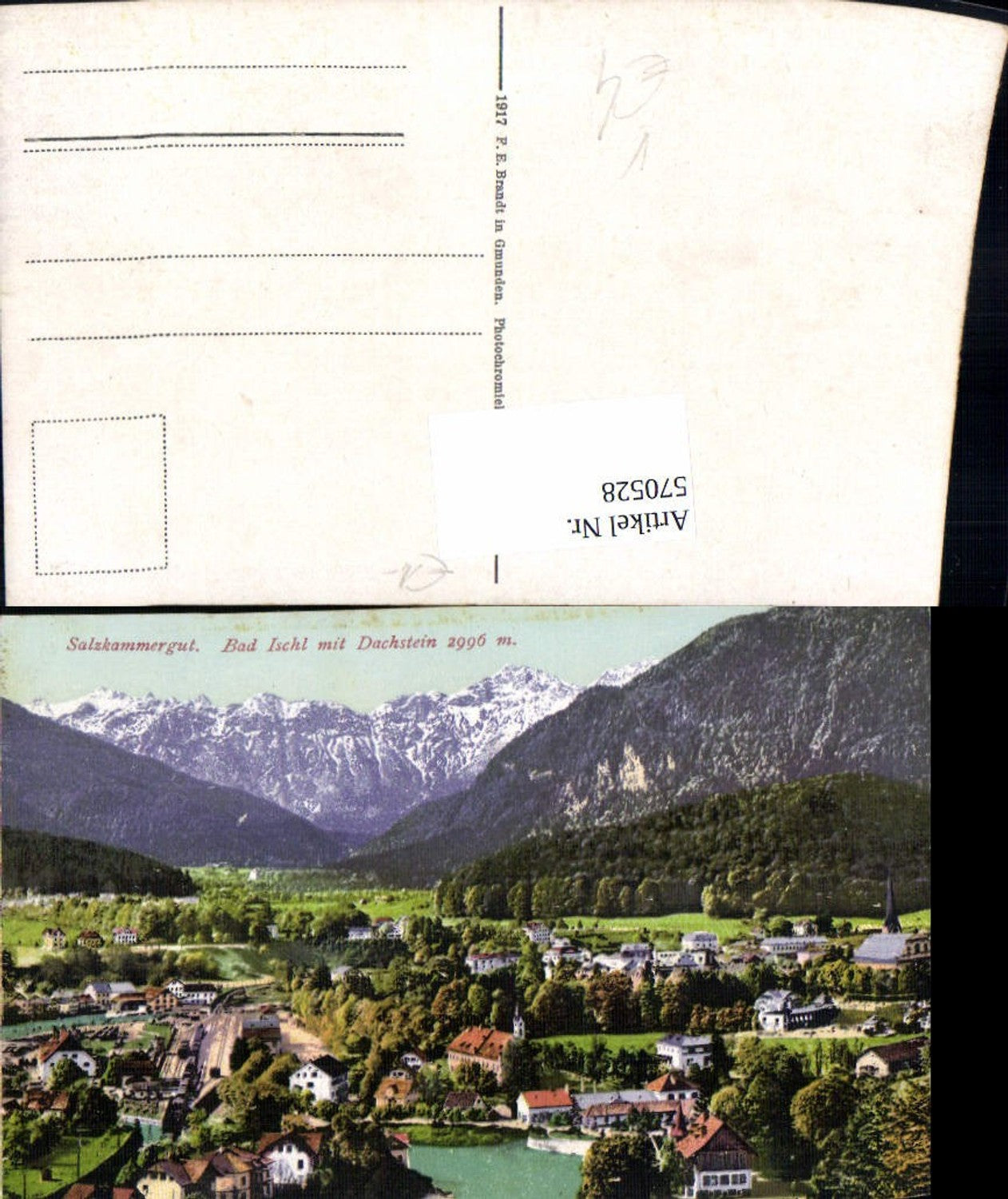 570528,Bad Ischl m. Dachstein Salzkammergut pub F. E. Brandt 904