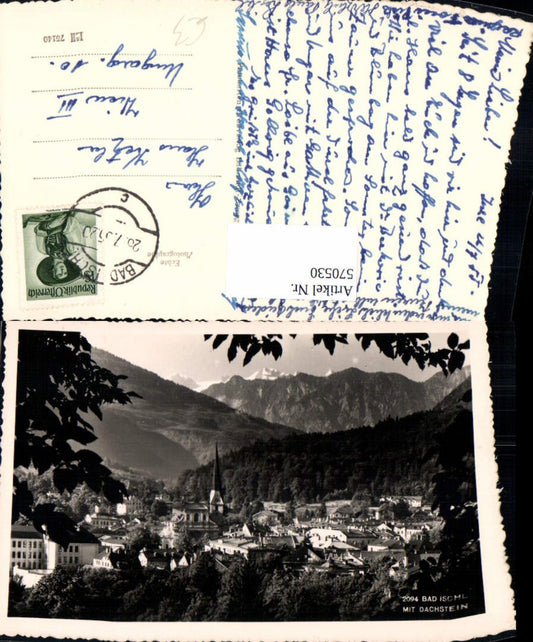 570530,Foto Ak Bad Ischl m. Dachstein