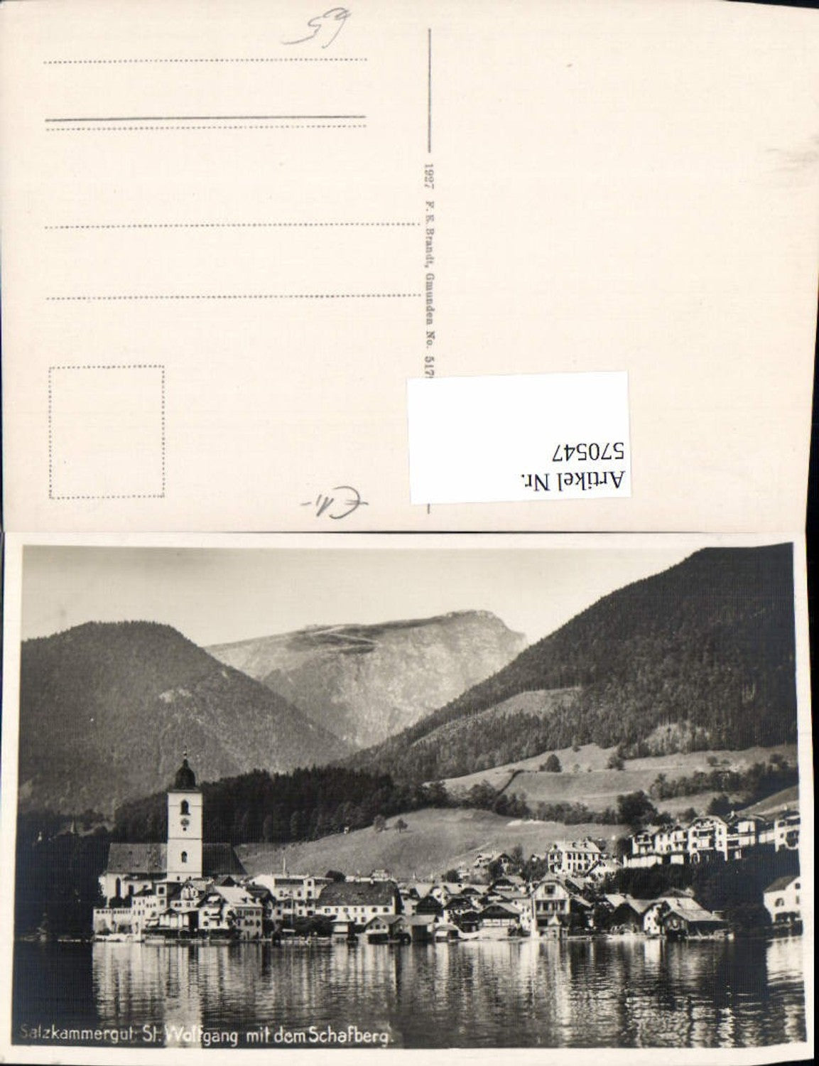 570547,St Wolfgang im Salzkammergut m. d. Schafberg
