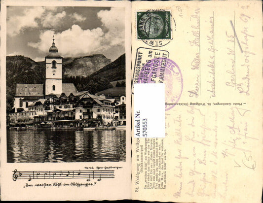 570553,St Wolfgang im Salzkammergut Weißes Rößl Liedzeile pub Gastberger 162