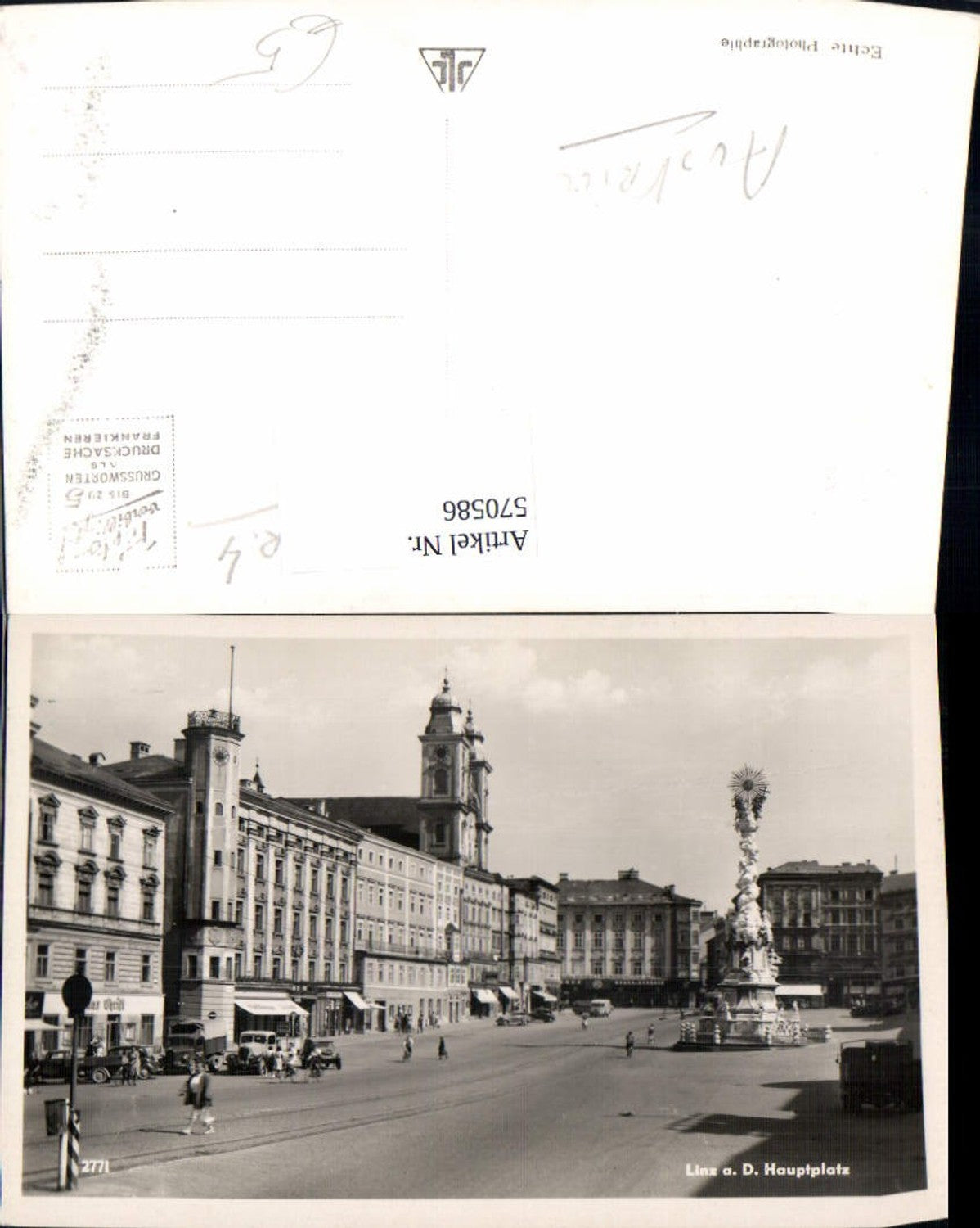 570586,Foto Ak Linz a. d. Donau Hauptplatz