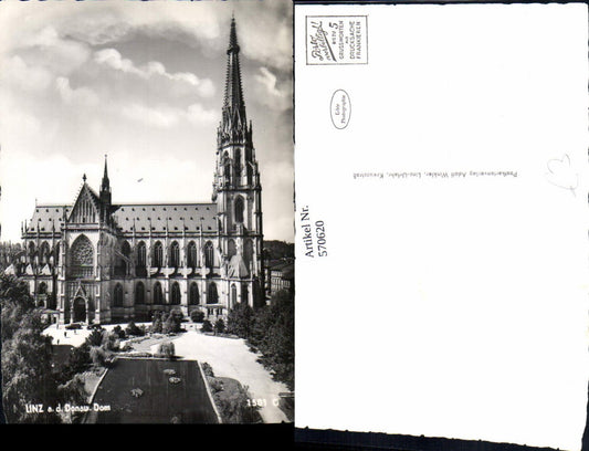 570620,Foto Ak Linz a. d. Donau Dom