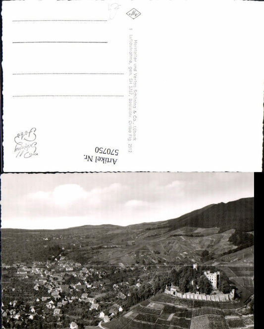570750, Photo Ak Ortenberg Baden with castle
