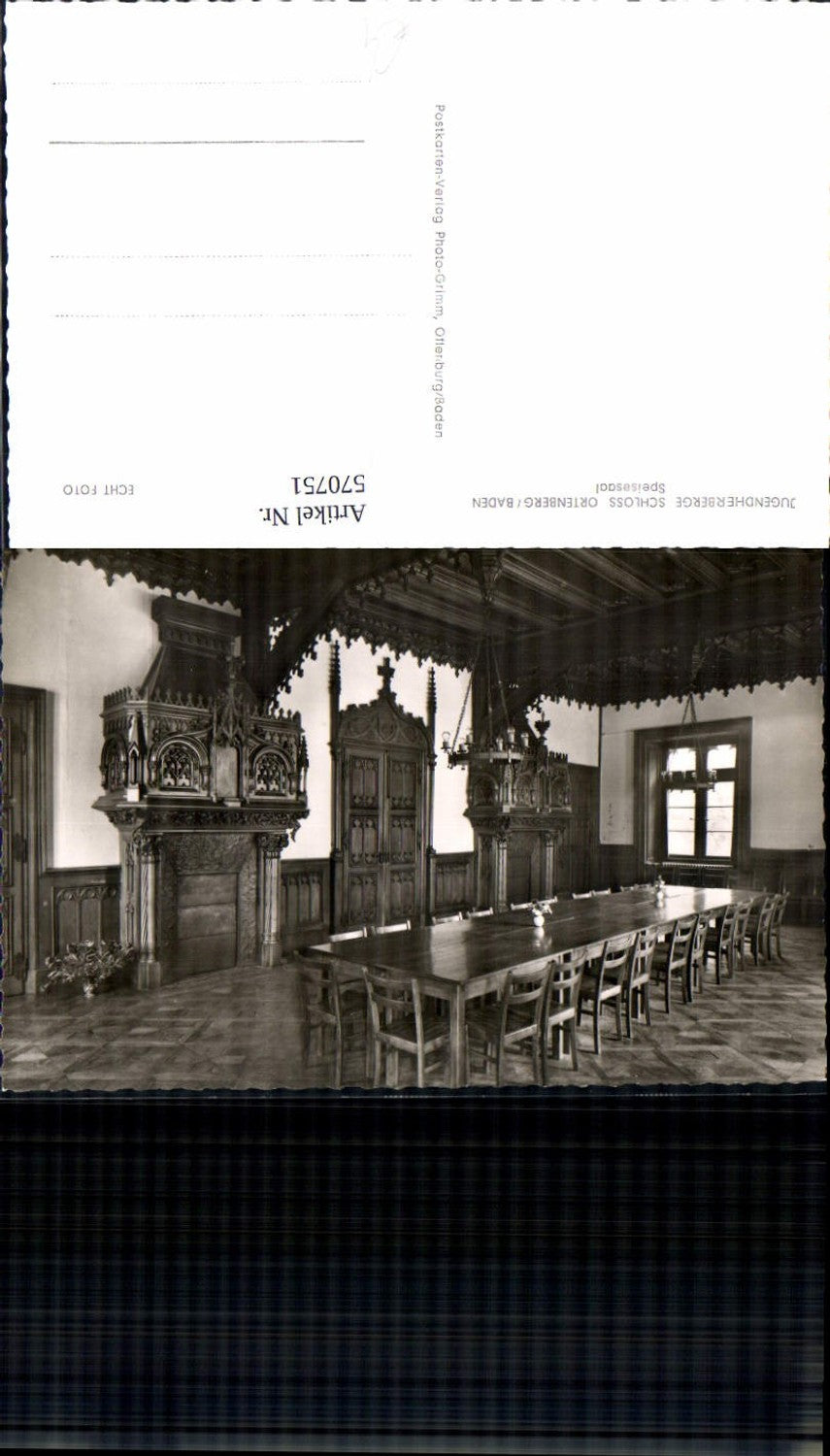570751,Foto Ak Ortenberg Baden Schloss Speisesaal
