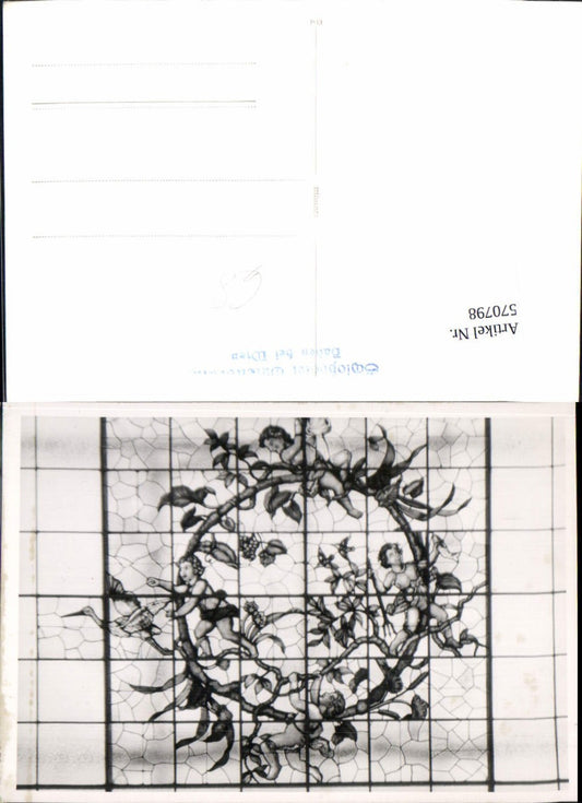 570798,Foto-AK Baden bei Wien Schloßhotel Gutenbrunn Fresko