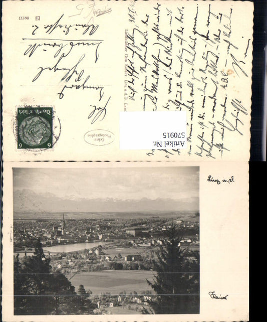 570915,Foto Ak Linz a. d. Donau Totale pub Otto Kaiser