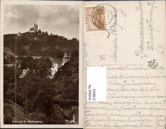 570933,Linz a. d. Donau Pöstlingberg Kirche