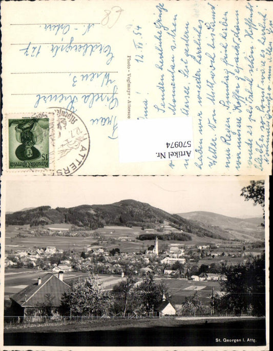570974,Foto Ak St Georgen i. Attergau Ansicht
