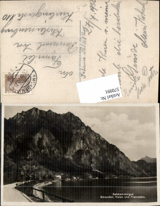 570991,Gmunden Restaurant Hoisn u. Traunstein pub F. E. Brandt 5023