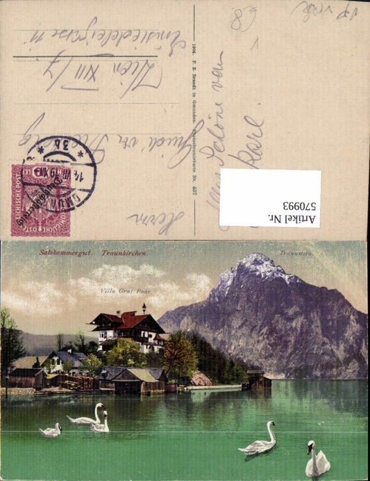 570993,Traunkirchen Salzkammergut Schwan pub F. E. Brandt 407