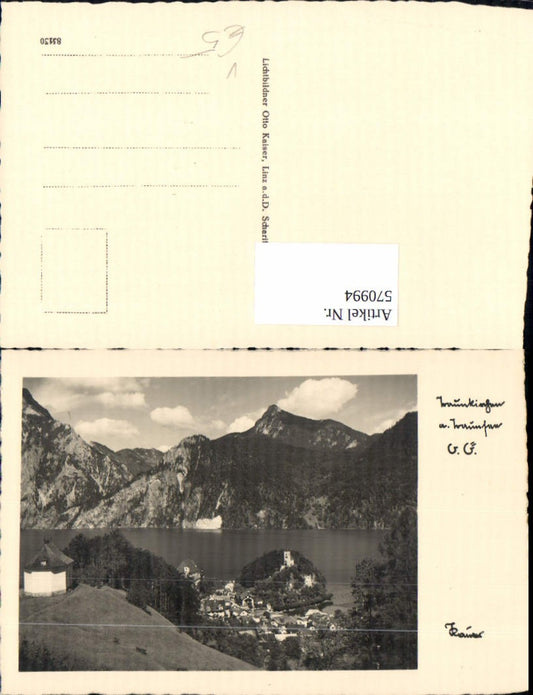 570994,Foto Ak Traunkirchen a. Traunsee pub Otto Kaiser