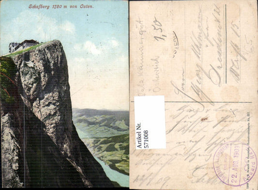 571008,Schafberg v. Osten St. Wolfgang im Salzkammergut pub F. E. Brandt 221