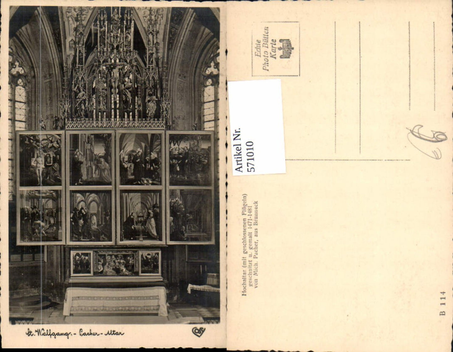 571010,St. Wolfgang im Salzkammergut Pacher Altar Kirche