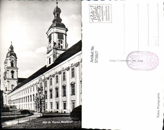 571017,Foto Ak St Florian Stift Hauptfront