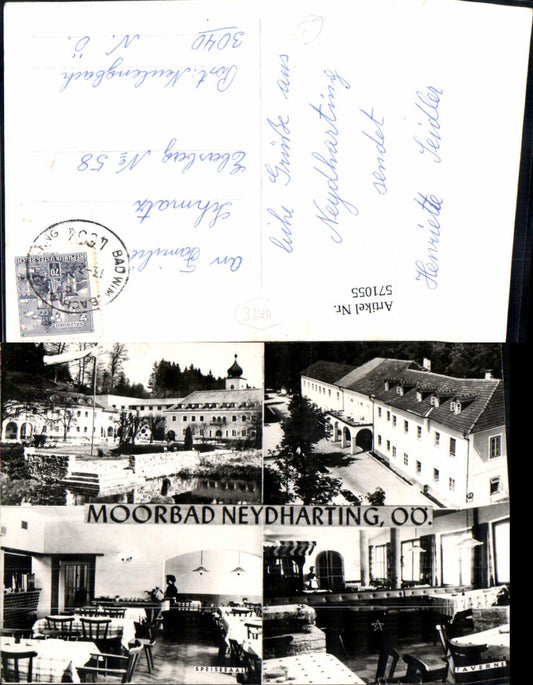 571055,Mehrbild Ak Bad Wimsbach-Neydharting Moorbad Speisesaal Taverne