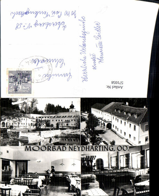 571058,Mehrbild Ak Bad Wimsbach-Neydharting Moorbad Speisesaal Taverne