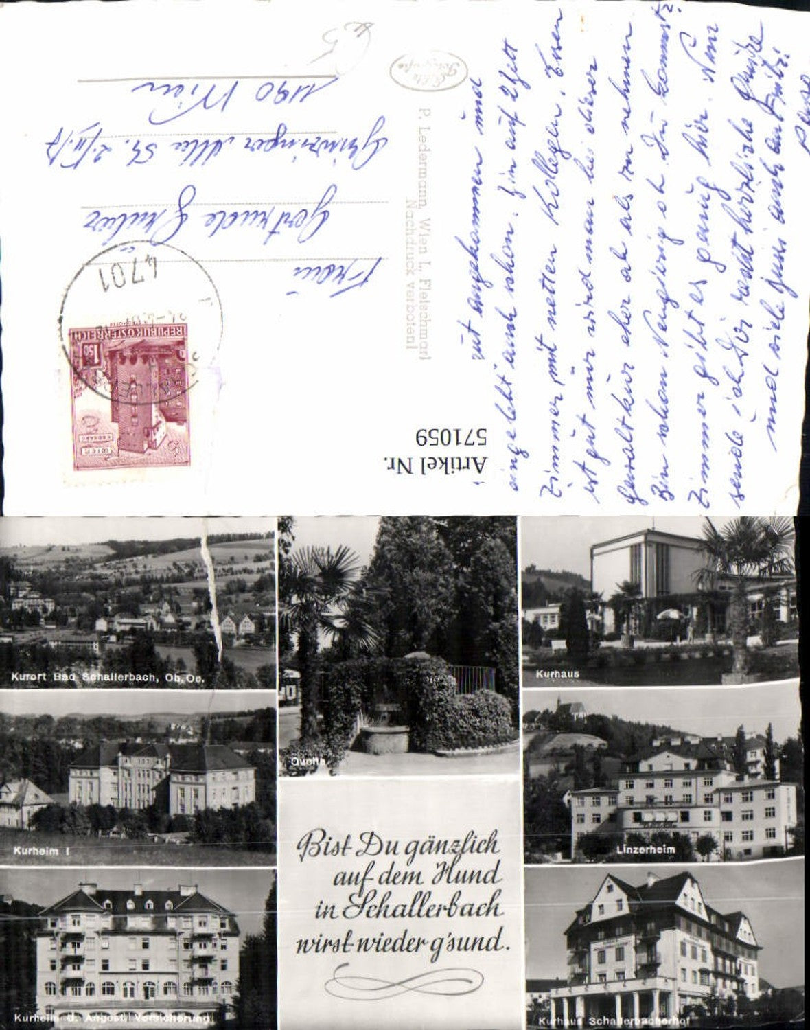 571059,Mehrbild Ak Bad Schallerbach Kurheim Kurhaus Linzerheim