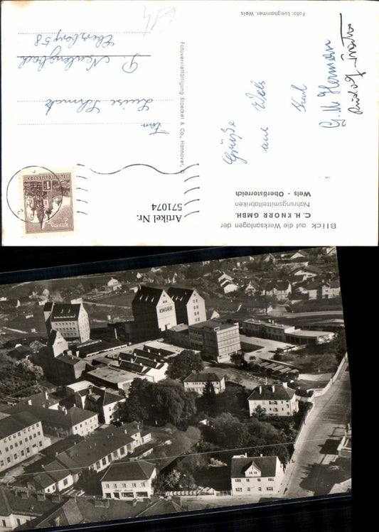 571074,Wels Blick Werksanlagen Knorr Nahrungsmittelfabrik