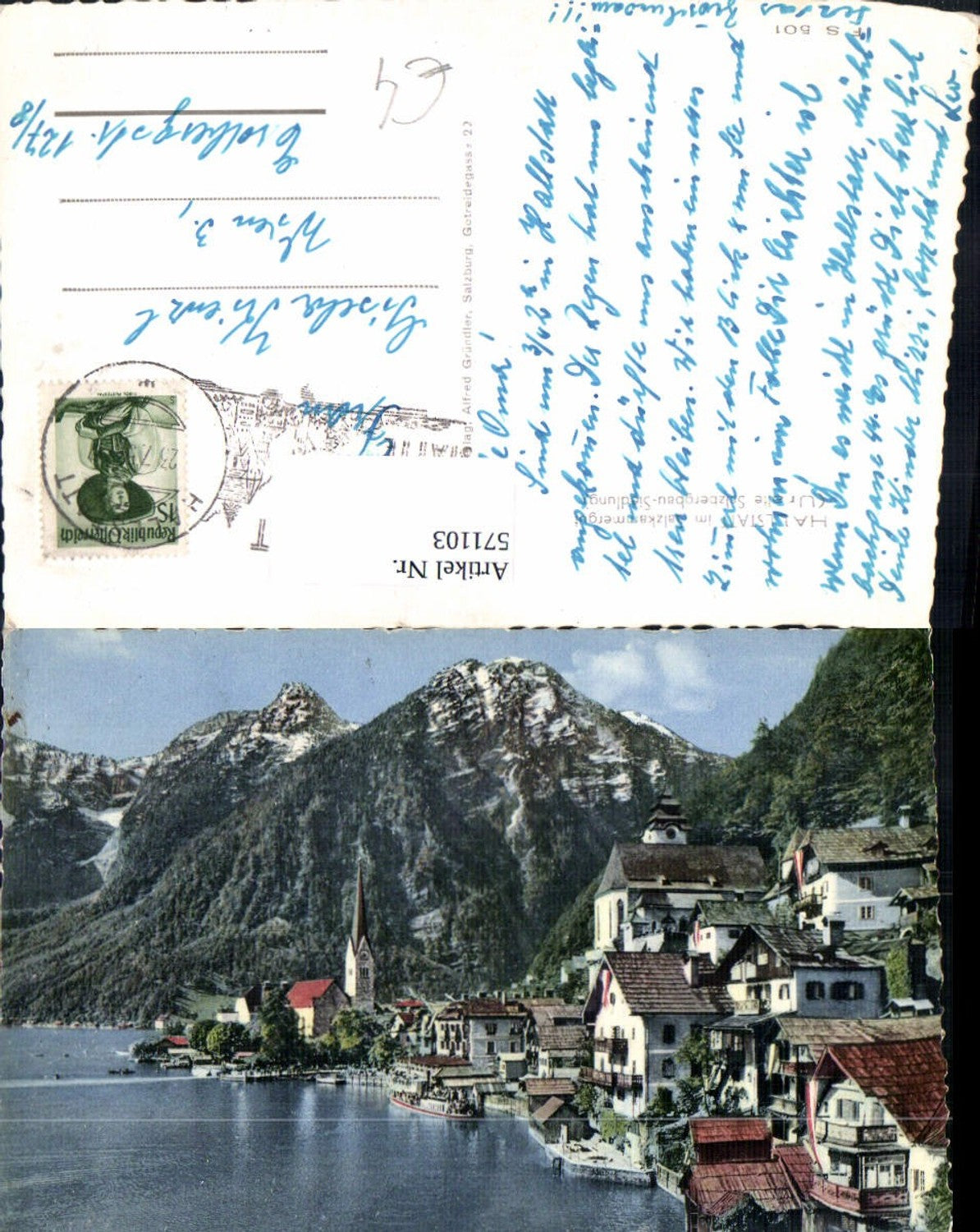 571103,Hallstatt Salzkammergut Uralte Salzbergbau-Siedlung