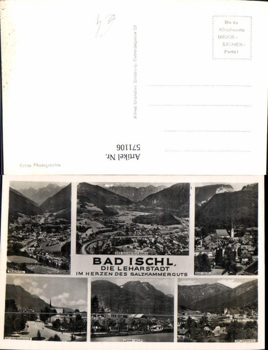 571106,Mehrbild Ak Bad Ischl Lehar-Villa Kurbadehaus
