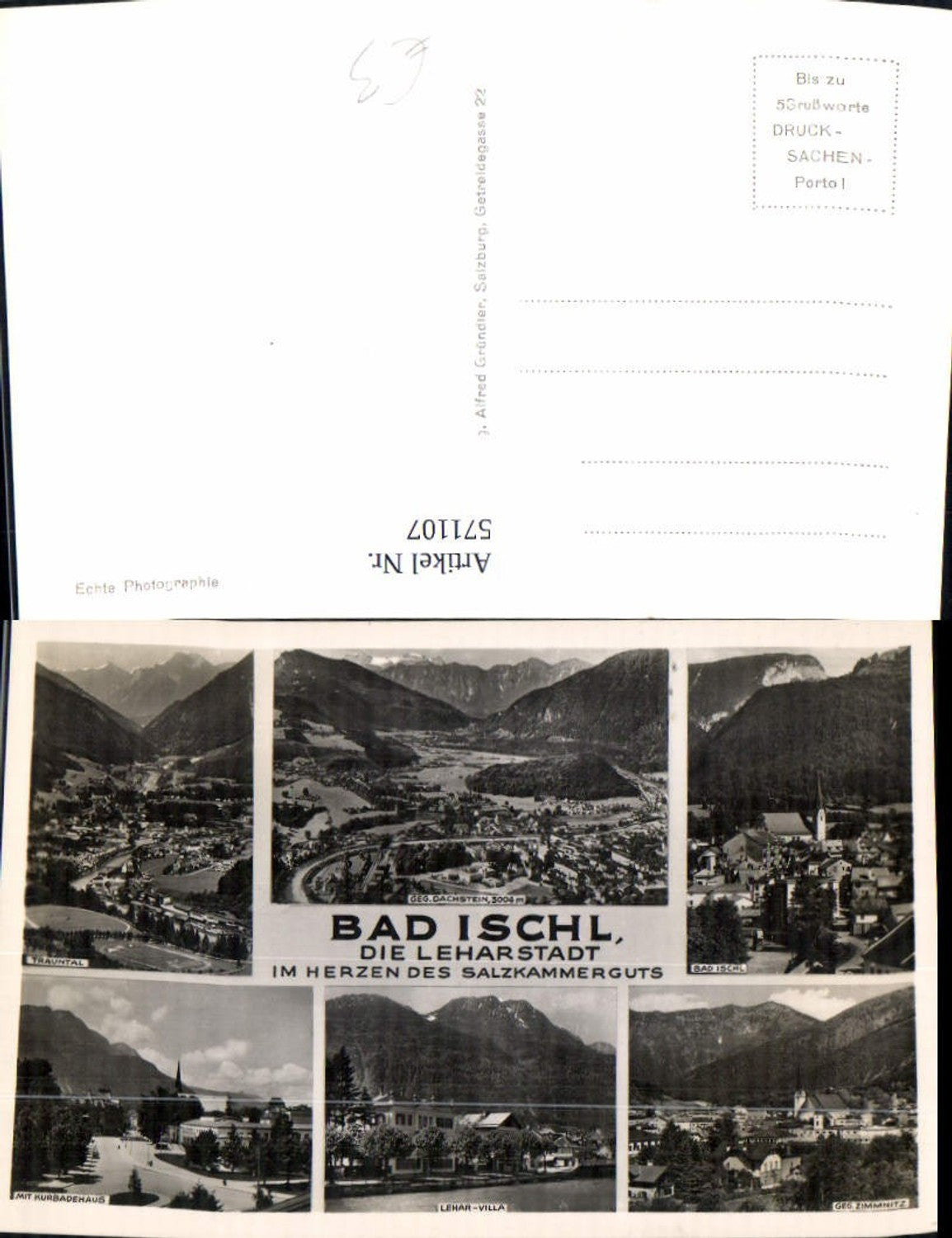 571107,Mehrbild Ak Bad Ischl Lehar-Villa Kurbadehaus
