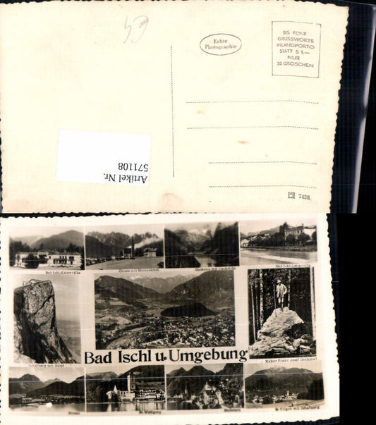 571108,Mehrbild Ak Bad Ischl Kaiservilla Lehar-Villa Kaiser Franz Josef-Denkmal