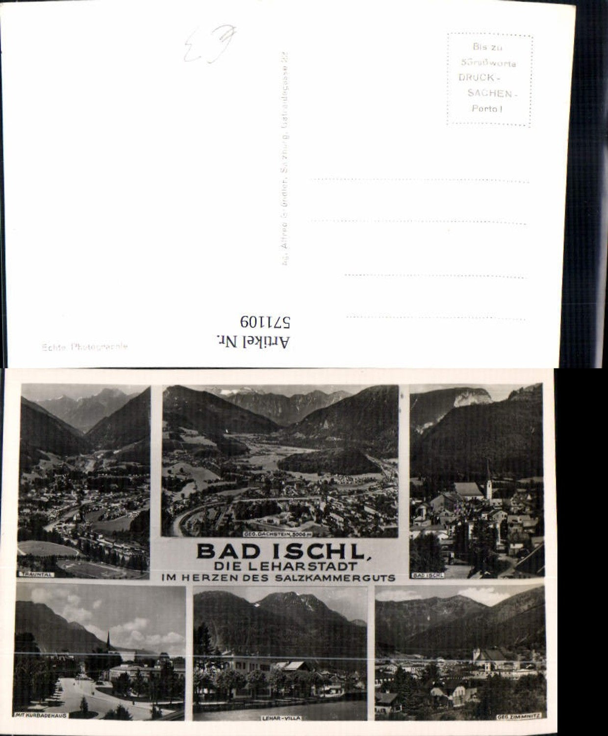 571109,Mehrbild Ak Bad Ischl Kurbadehaus Lehar-Villa