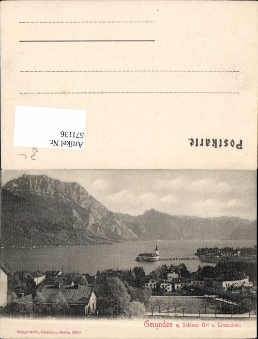 571136,Gmunden am Traunsee Schloss Ort Orth Traunstein pub Stengel & Co. 2650