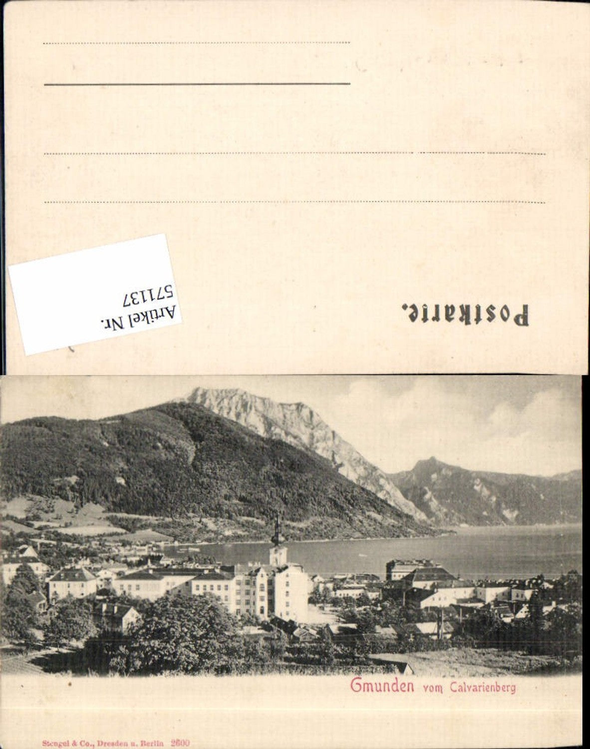 571137,Gmunden am Traunsee vom Calvarienberg pub Stengel & Co. 2600