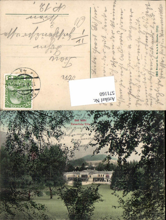 571160,Bad Ischl Kaiserliche Villa pub Stengel & Co. 21821