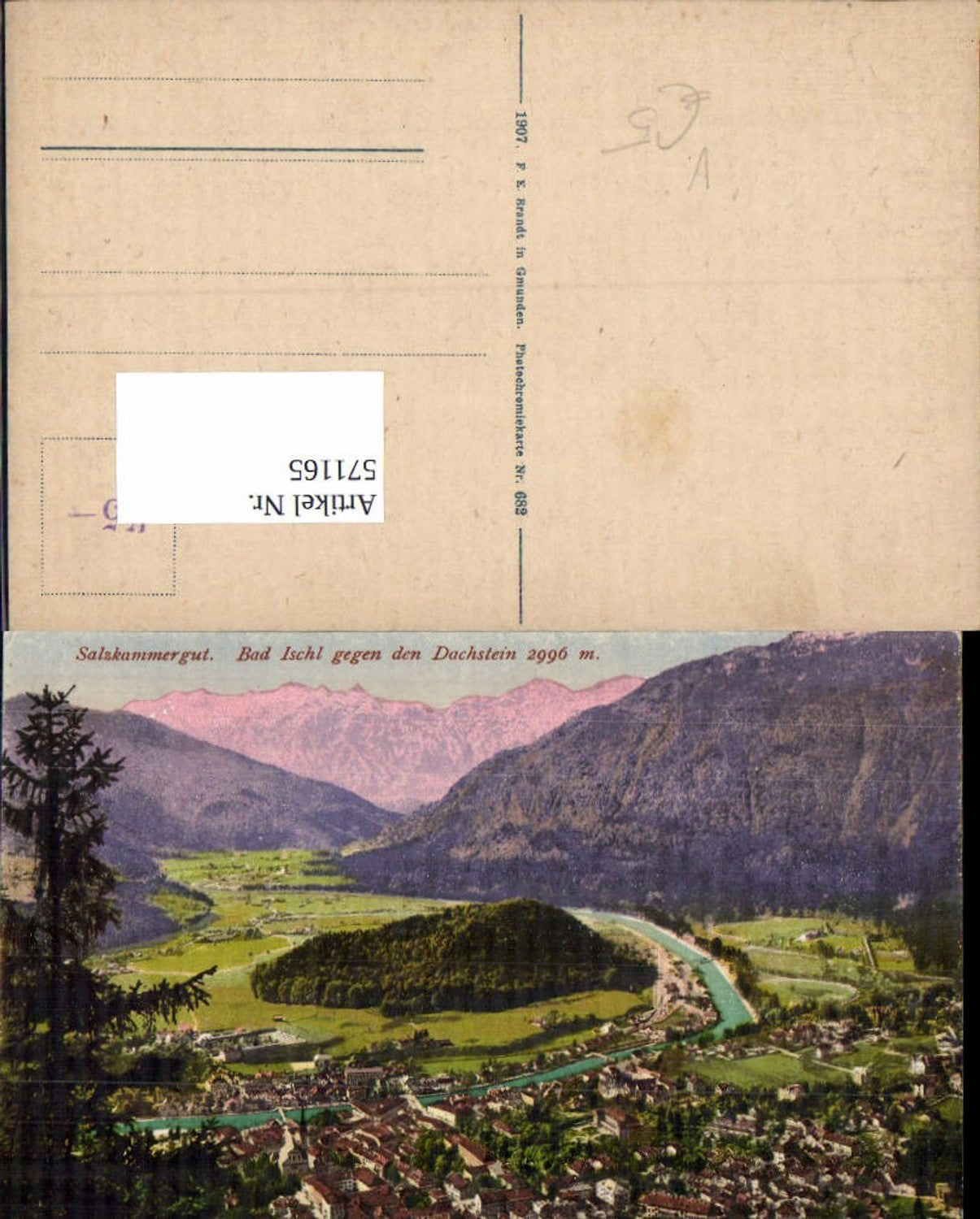 571165,Bad Ischl Dachstein pub F. E. Brandt 682