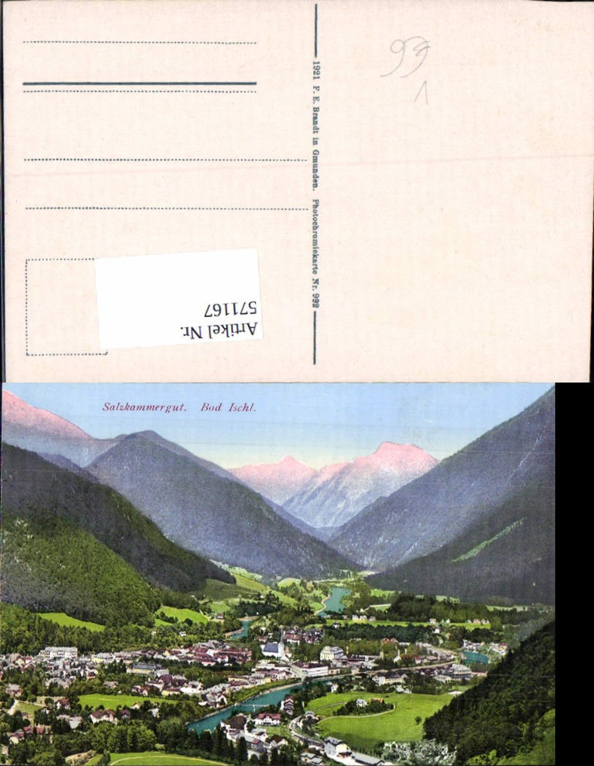 571167,Bad Ischl pub F. E. Brandt 992