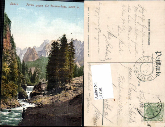 571191,Gosau Partie gegen Donnerkogl pub F. E. Brandt 477