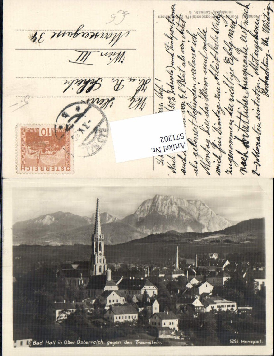 571202,Bad Hall bei Steyr m. Traunstein