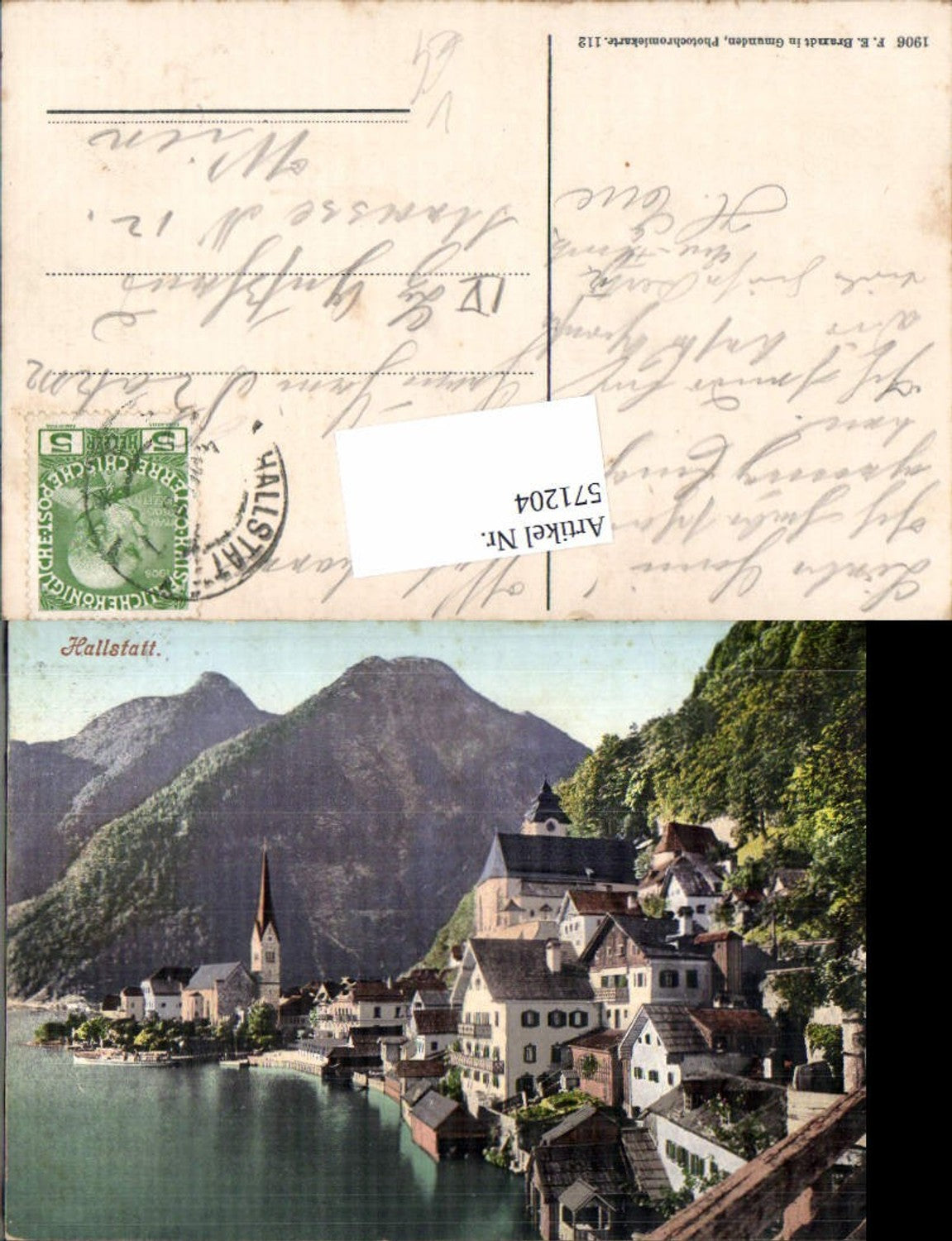 571204,Hallstatt pub F. E. Brandt 112