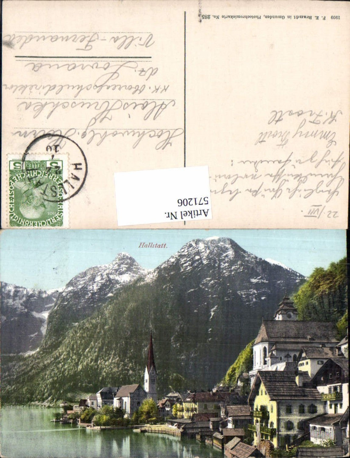 571206,Hallstatt pub F. E. Brandt 285