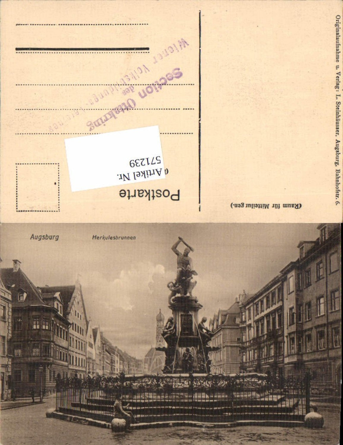 571239, Augsburg Hercules Fountain