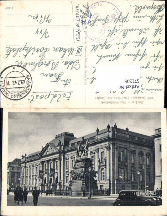 571305,Berlin Staatsbibliothek Bibliothek Feldpost