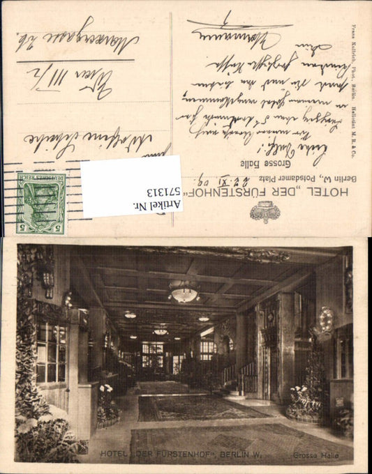 571313,Berlin Hotel Der Fürstenhof Potsdamer Platz