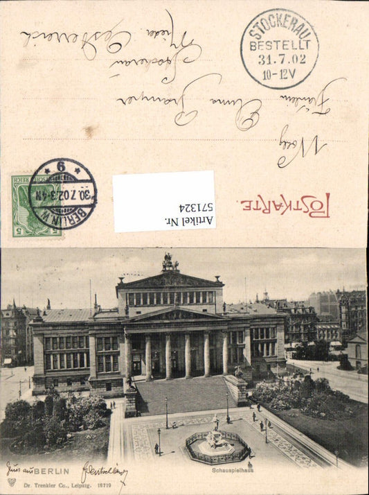 571324,Berlin Schauspielhaus Theater pub Dr. Trenkler 18719