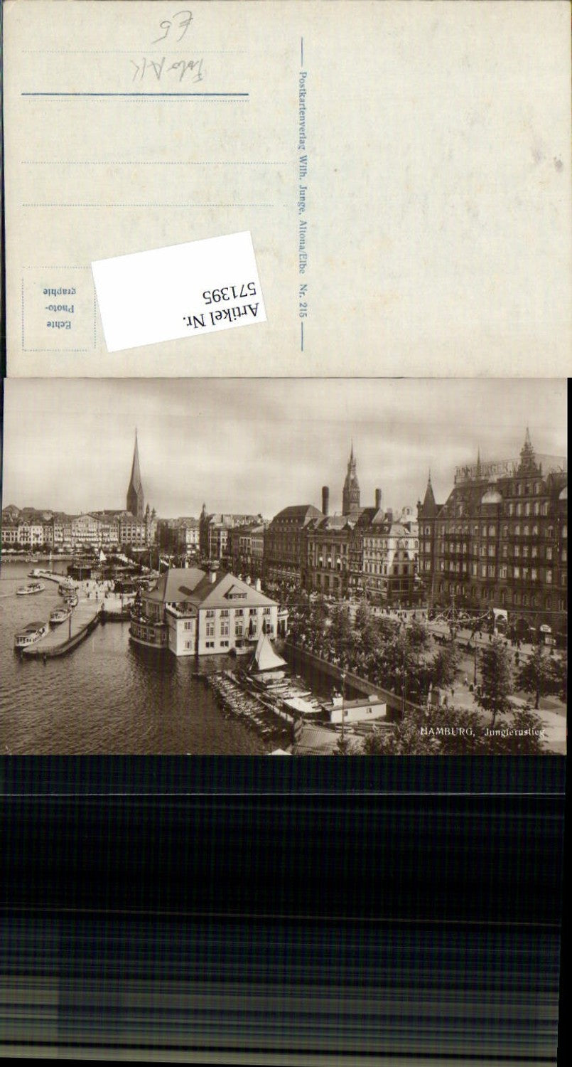 571395,Foto-AK Hamburg Jungfernstieg