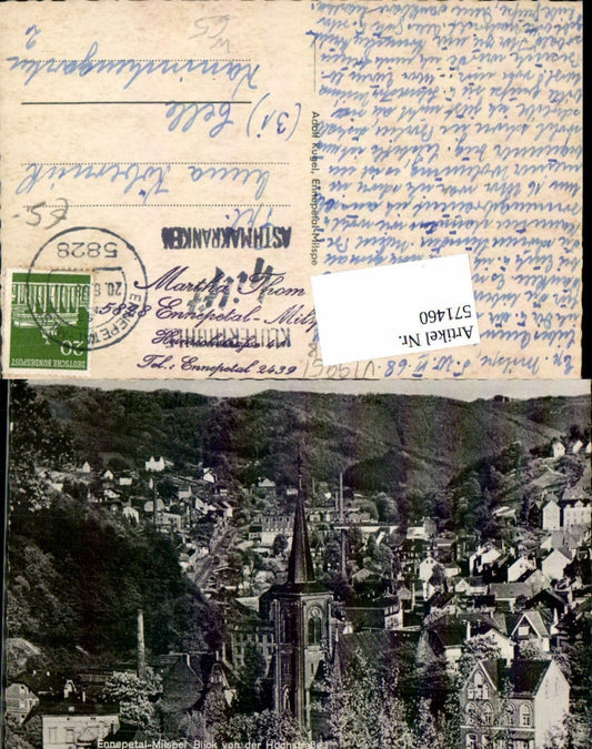 571460,Ennepetal Milspe Blick von der Hochstrasse bei Hagen Breckerfeld