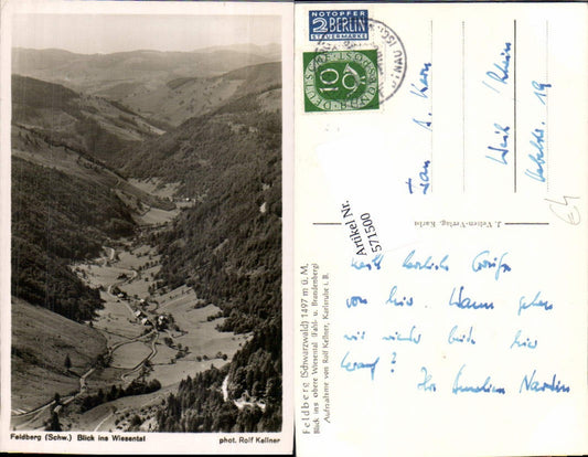 571500, Feldberg Black Forest, view into the Wiesental valley
