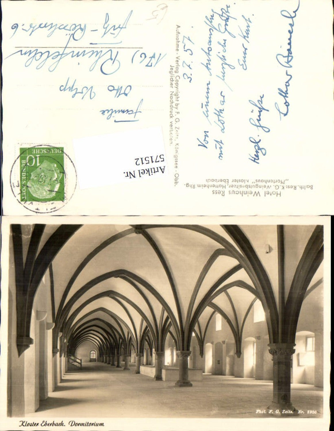 571512,Kloster Eberbach Dormitorium Eltville am Rhein