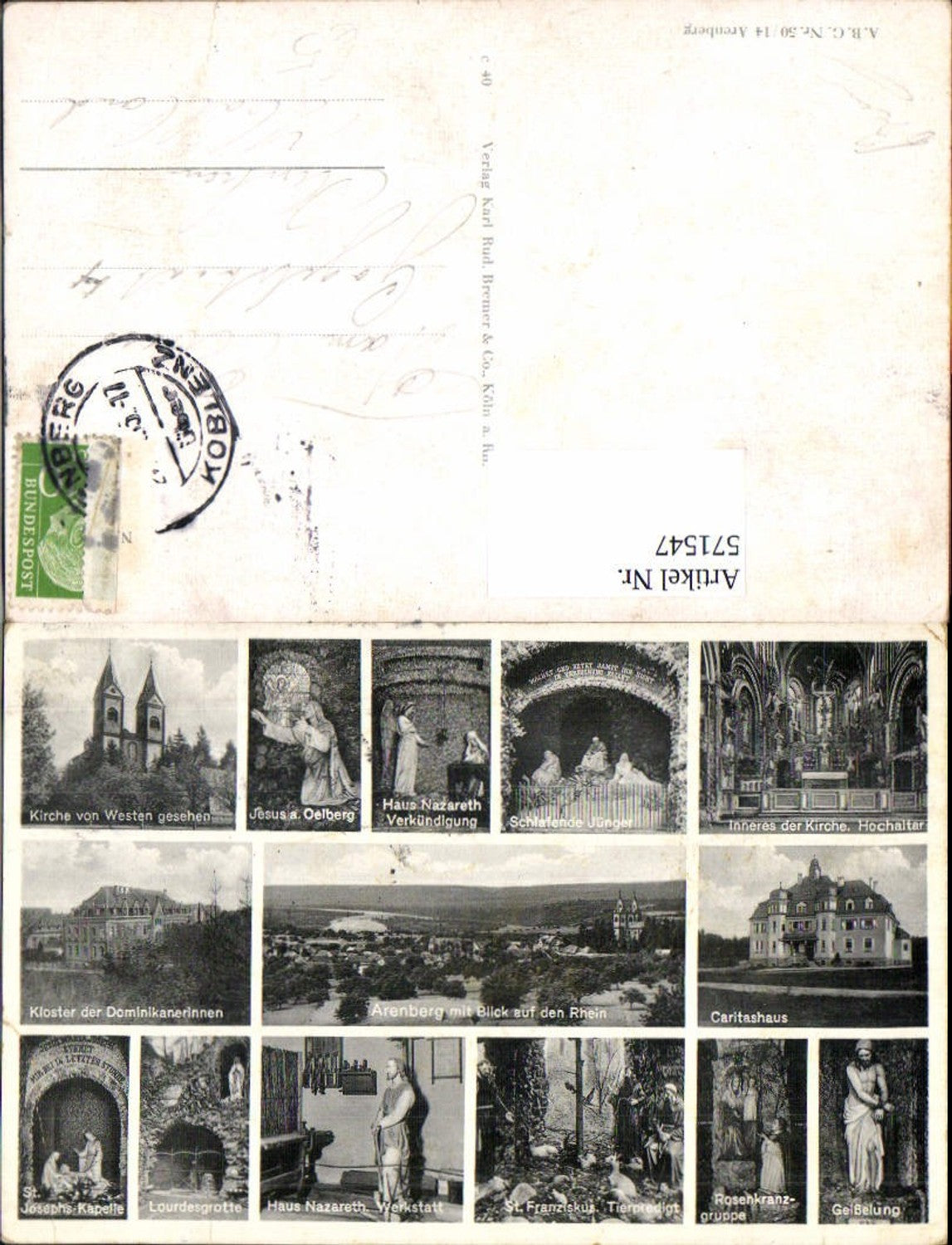 571547,Mehrbild Ak Ahrenberg m. Blick a. d. Rhein Bad Sooden-Allendorf