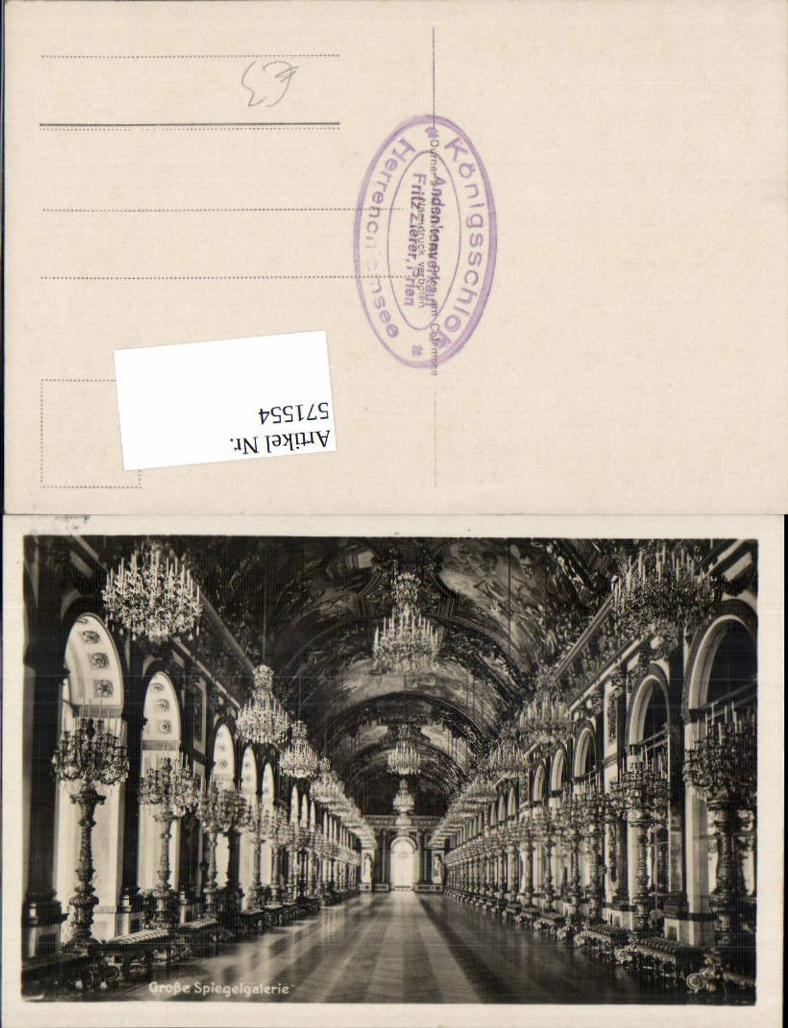 571554,Herrenchiemsee Herreninsel Chiemsee Königschloß Gr. Spiegelgalerie